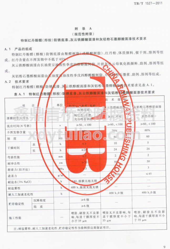 TB/T 1527-2011���Ƽt����ȩ�����ᣩ���P���ᡢ�����F��������ͻ��X��ʯī�������Ἴ�gҪ��